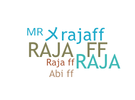 Kælenavn  - RajaFf