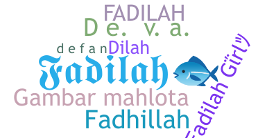 Kælenavn  - Fadilah