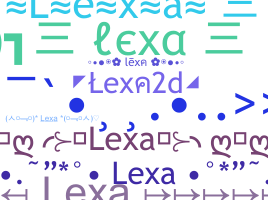 Kælenavn  - lexa2d