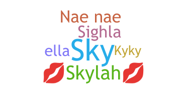Kælenavn  - Skylah