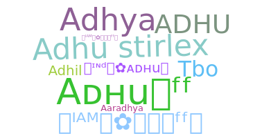 Kælenavn  - Adhu
