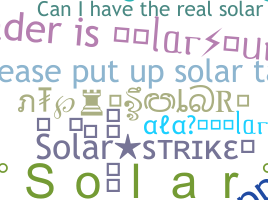 Kælenavn  - Solar
