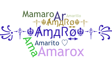Kælenavn  - Amaro