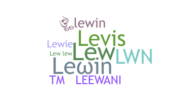 Kælenavn  - Lewin