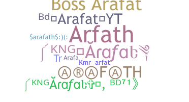 Kælenavn  - Arafath