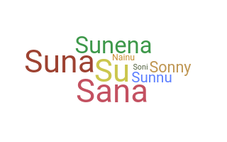 Kælenavn  - Sunaina