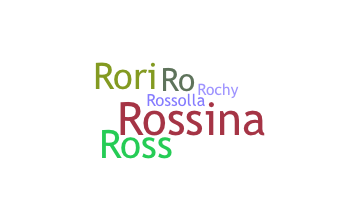 Kælenavn  - Rossana