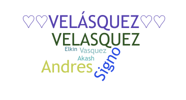 Kælenavn  - Velasquez