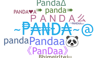 Kælenavn  - Pandaa