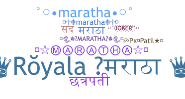 Kælenavn  - Maratha