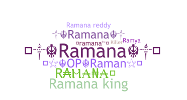 Kælenavn  - Ramana
