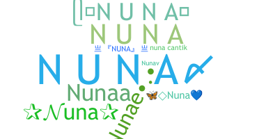 Kælenavn  - Nuna