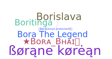 Kælenavn  - Bora