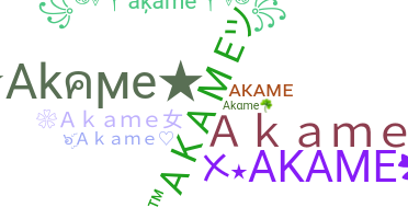Kælenavn  - Akame