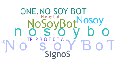 Kælenavn  - Nosoybot