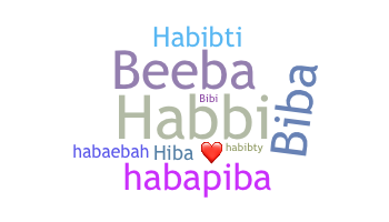 Kælenavn  - Habiba