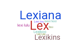 Kælenavn  - lexi