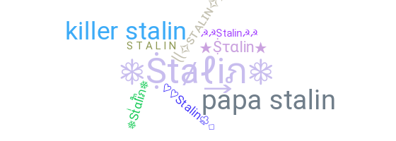 Kælenavn  - Stalin