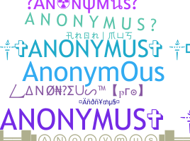 Kælenavn  - Anonymus