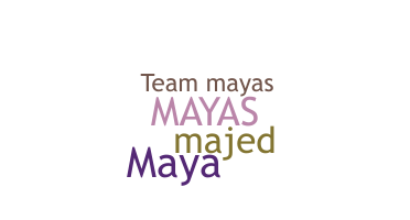 Kælenavn  - mayas