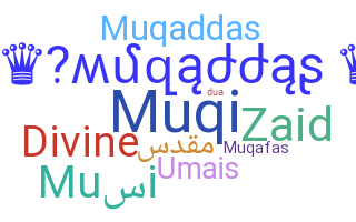 Kælenavn  - muqaddas
