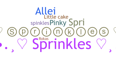 Kælenavn  - Sprinkles