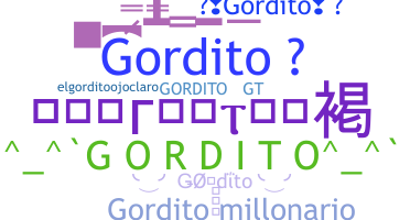 Kælenavn  - Gordito