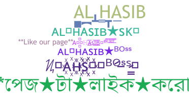 Kælenavn  - AlHasib