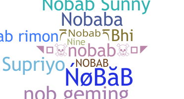 Kælenavn  - Nobab