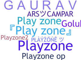 Kælenavn  - playzone