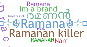 Kælenavn  - Ramanan