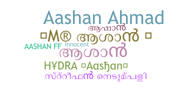Kælenavn  - Aashan