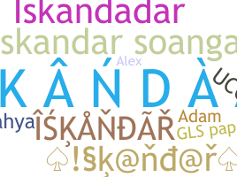 Kælenavn  - Iskandar