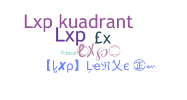 Kælenavn  - LXP