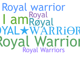 Kælenavn  - royalwarrior