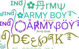 Kælenavn  - armyboy