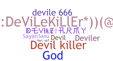Kælenavn  - Devile