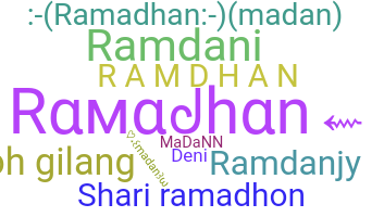 Kælenavn  - Ramadhan