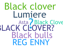 Kælenavn  - BlackClover