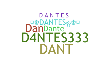 Kælenavn  - Dantes