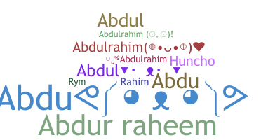 Kælenavn  - Abdulrahim