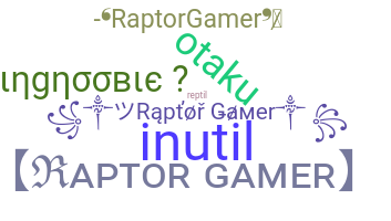 Kælenavn  - Raptorgamer