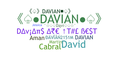 Kælenavn  - Davian