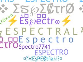 Kælenavn  - Espectro