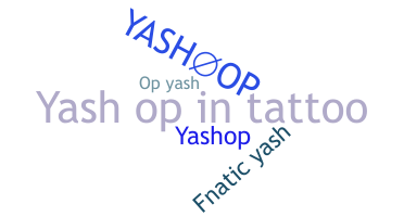 Kælenavn  - YASHOP