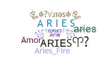 Kælenavn  - Aries