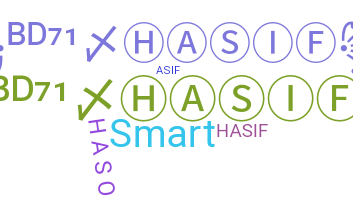 Kælenavn  - Hasif