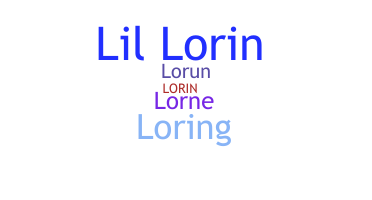 Kælenavn  - Lorin