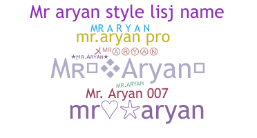Kælenavn  - MrAryan
