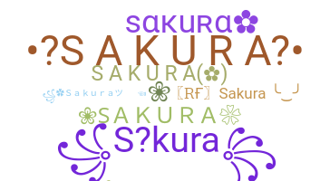 Kælenavn  - Sakura